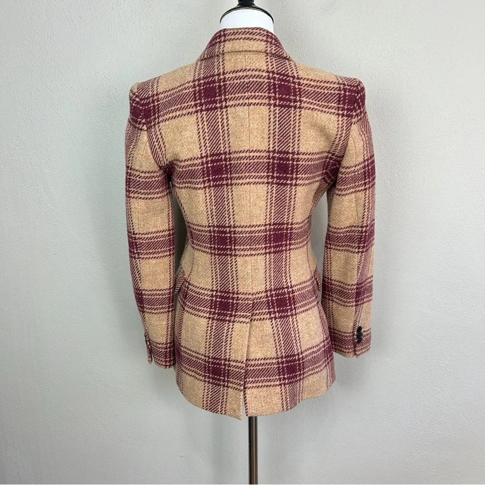 Gossip Girl Screen Worn ASO Isabel Marant Étoile Kerstin Wool Plaid Blazer 34